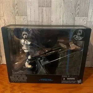 Star Wars | Toys | Star Wars Black Series Speeder Bike With Biker Scout ...